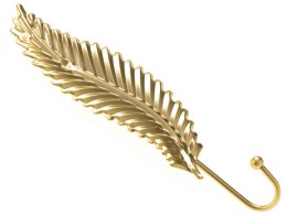 Metalowy haczyk w kształcie złotego liścia