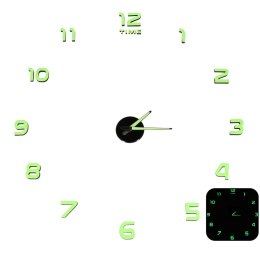 Fluorescencyjny zegar ścienny